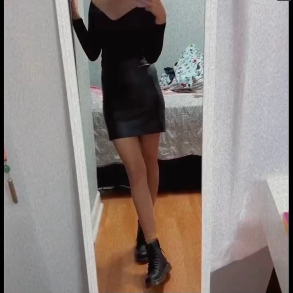 Asos mini leather skirt